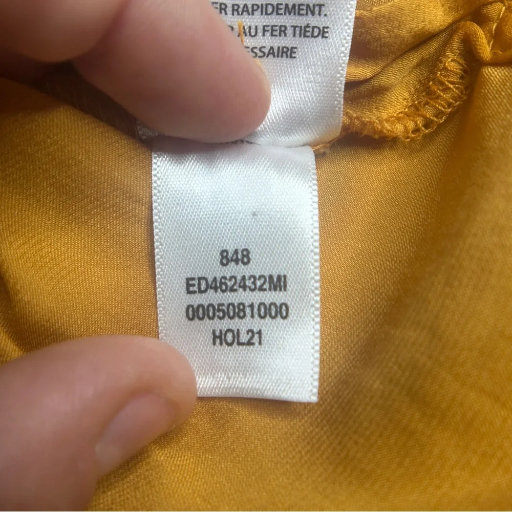 EUC Open Edit Women's Orange Button-Down Shirt Size L - Picture 11 of 13